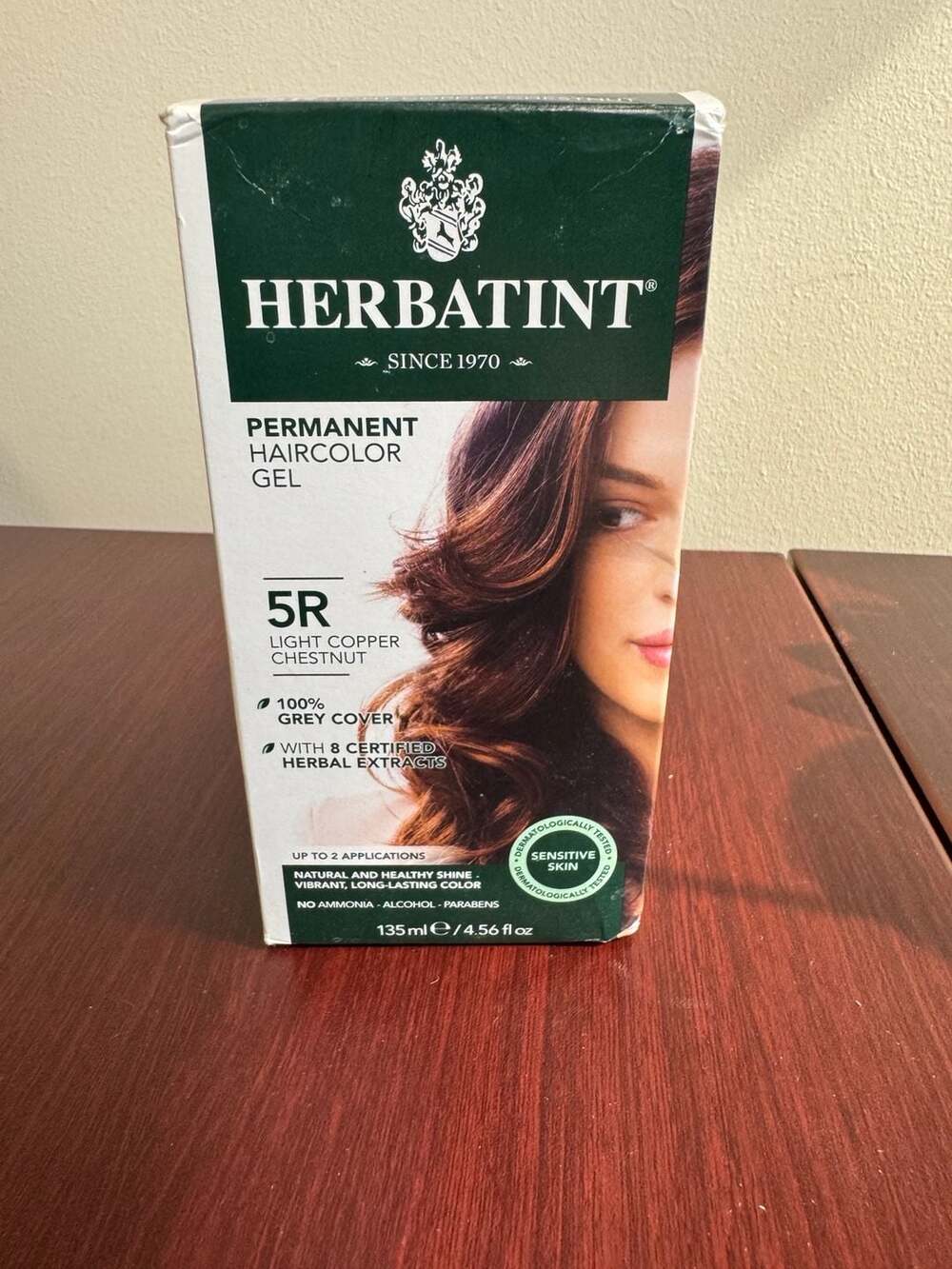 Herbatint Permanent Haircolor Gel 5R Light Copper Chestnut